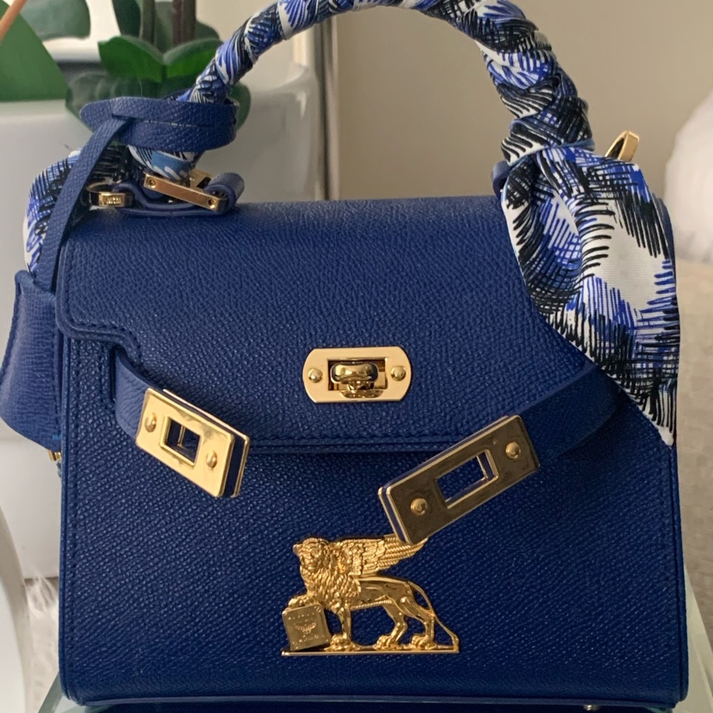 MCM Mini Heritage Satchel in Visetos